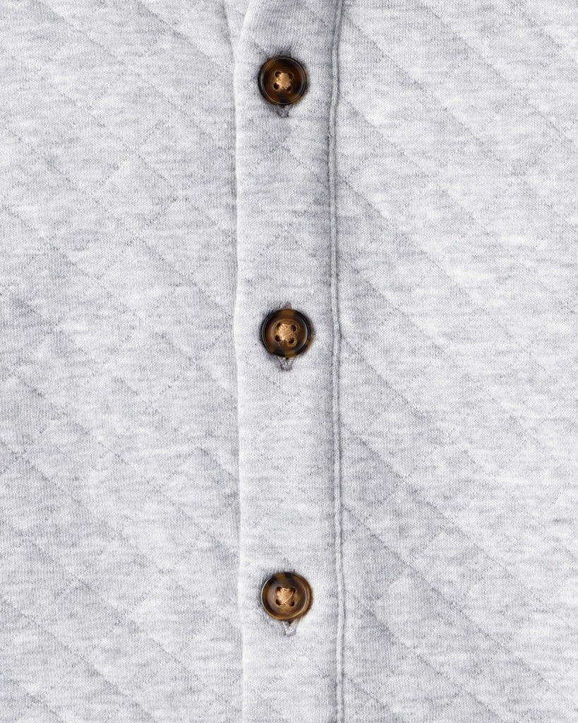 Conjunto 3 piezas con cazadora para bebé con diseño gris rayas - Carter's
