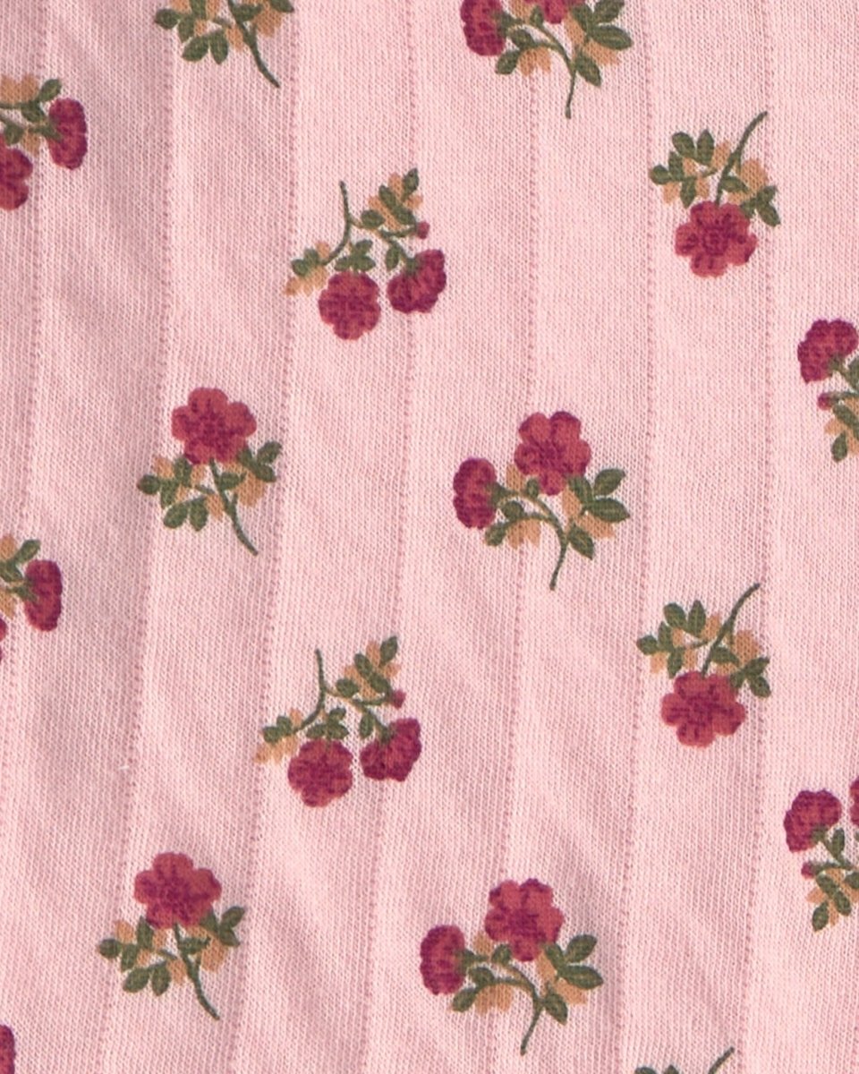 Conjunto 3 piezas con chaleco acolchado floral y leggings, rosa - Carter's