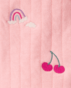 Conjunto 3 piezas con chaleco bordado de frutas - Carter's
