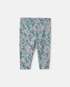 Conjunto 3 piezas con chaleco de borreguito y lazo, flores - Carter's