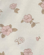 Conjunto 3 piezas con pantalón con pie, floral - Carter's