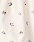 Conjunto 3 piezas con vestido jumper floral de pana - Carter's