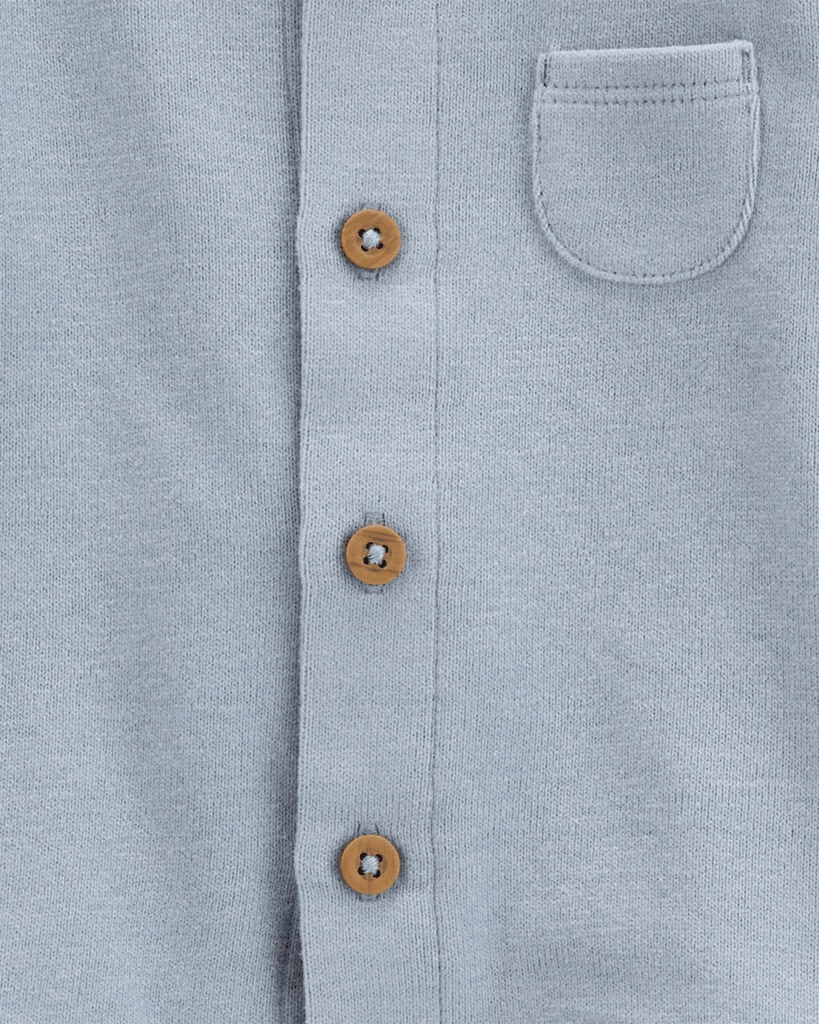 Conjunto 3 piezas de algodón, pantalón, cárdigan y body, azules - Carter's