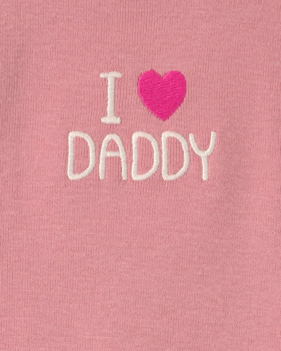 Conjunto 3 piezas de polar, «I Love Daddy», corazones - Carter's