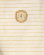 Conjunto 3 piezas de rizo con chaqueta, león en amarillo - Carter's
