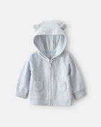 Conjunto 3 piezas de rizo con chaqueta, osos en azul - Carter's