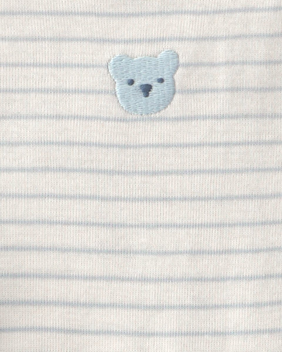 Conjunto 3 piezas de rizo con chaqueta, osos en azul - Carter's