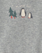 Conjunto 3 piezas, dos bodies y pantalón, pingüinos - Carter's