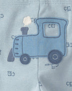 Conjunto 3 piezas, dos bodies y pantalón, trenes - Carter's