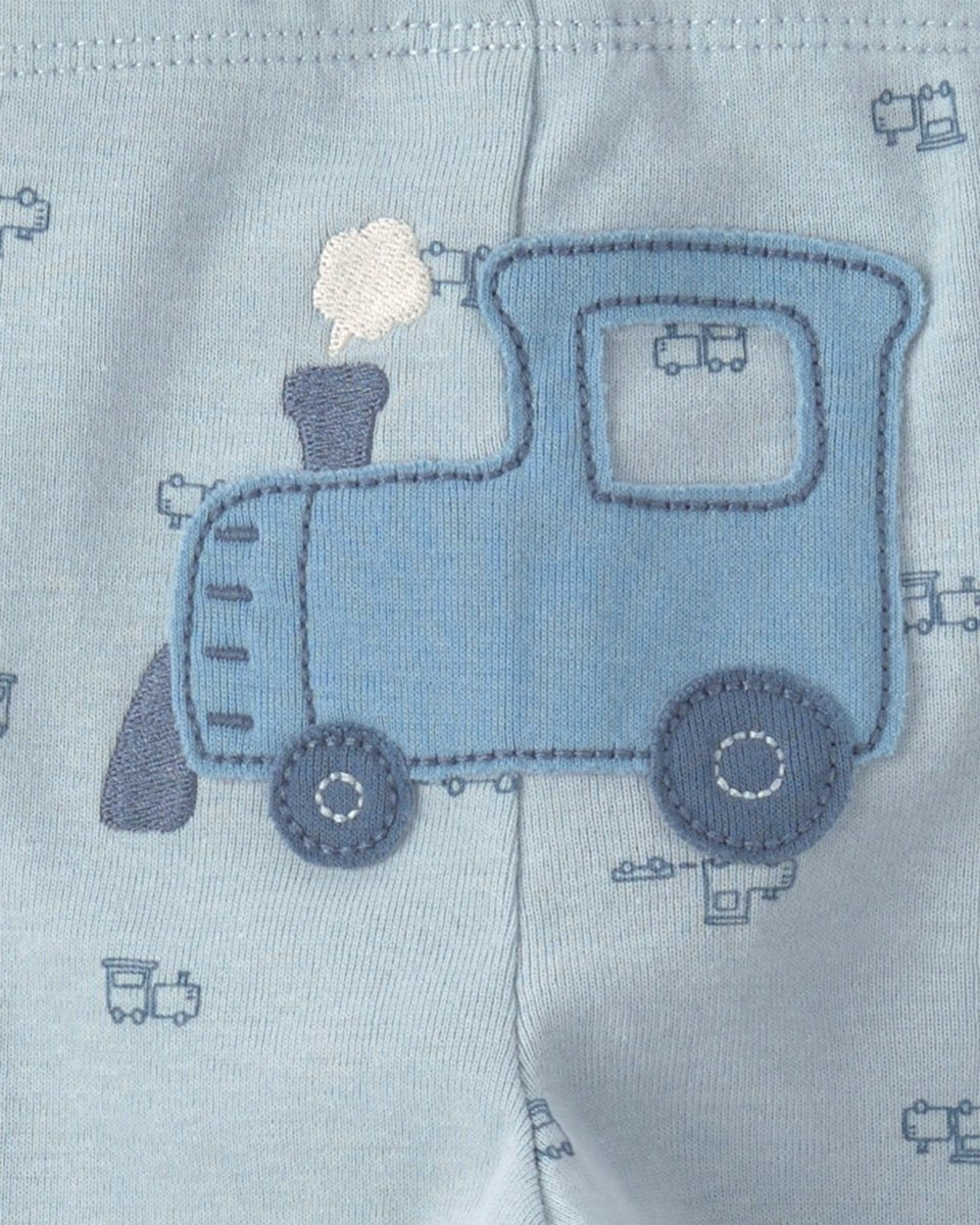 Conjunto 3 piezas, dos bodies y pantalón, trenes - Carter's