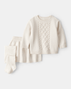 Conjunto 3 piezas para bebé con diseño liso