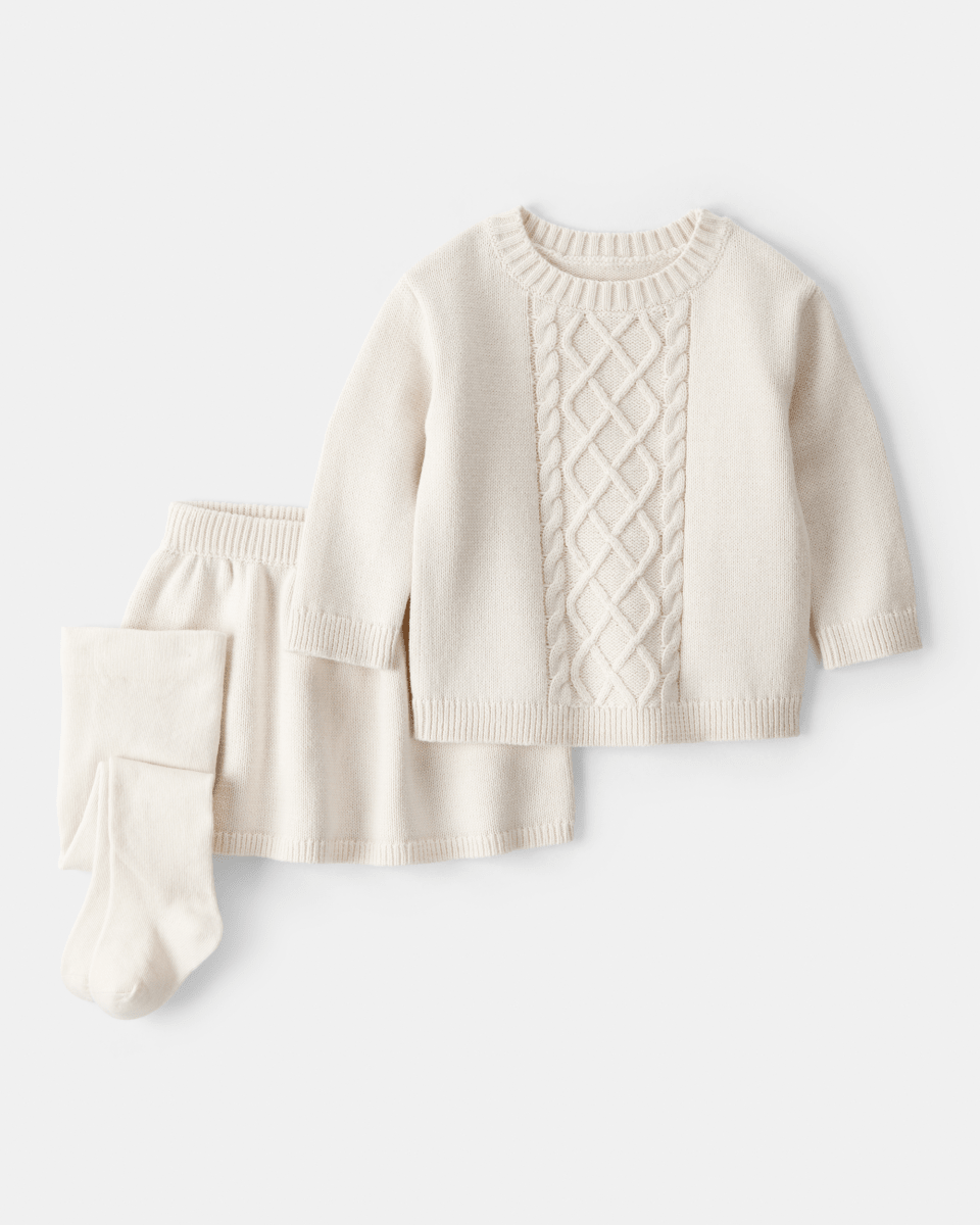 Conjunto 3 piezas para bebé con diseño liso - Carter's