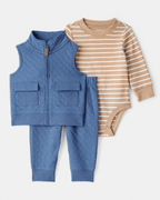 Conjunto 3 piezas para bebé con diseño marino - Carter's
