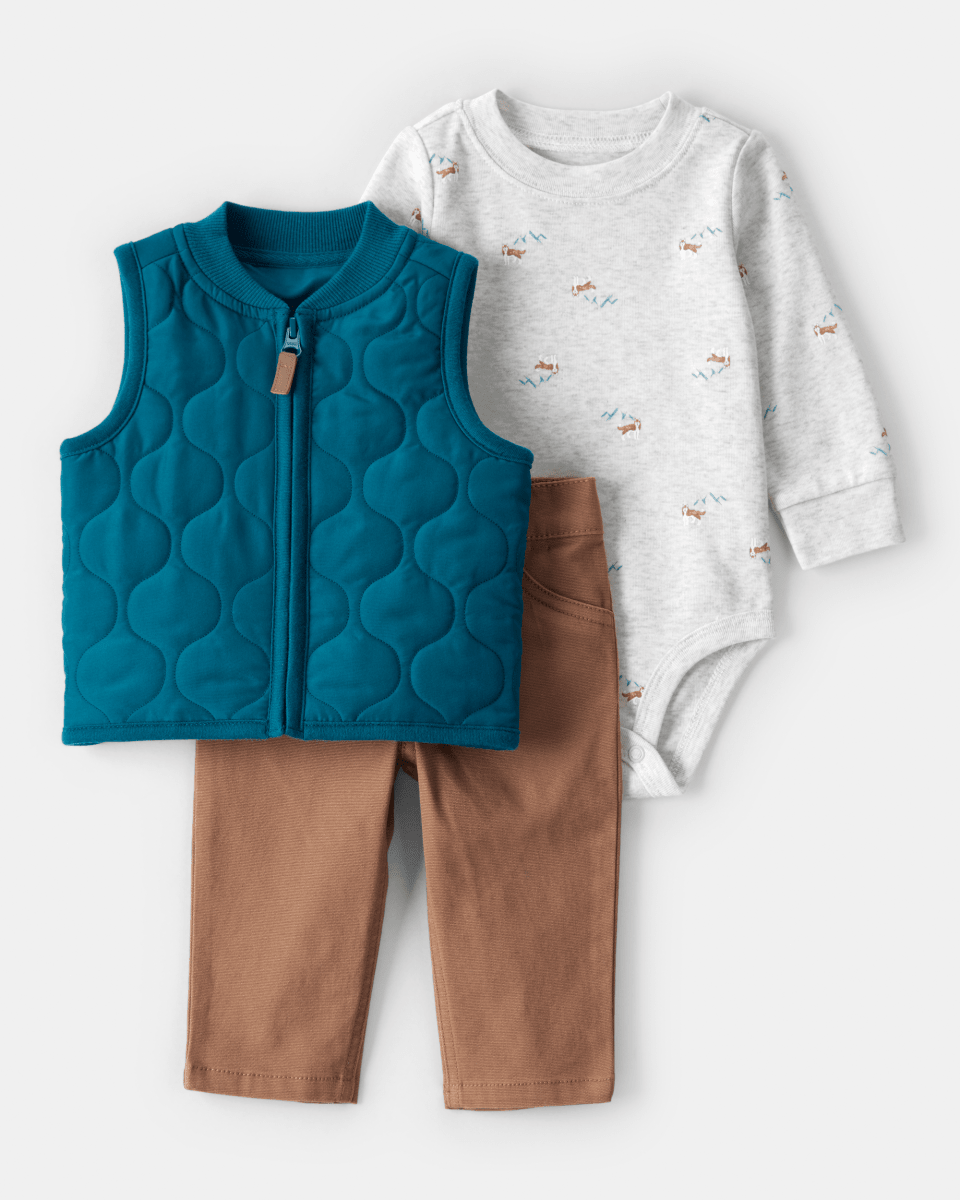 Conjunto 3 piezas para bebé con diseño - Carter's