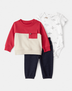 Conjunto 3 piezas para bebé con diseño - Carter's