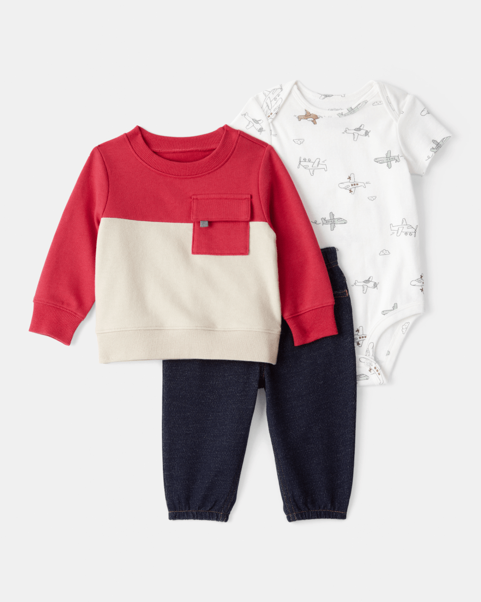 Conjunto 3 piezas para bebé con diseño - Carter's