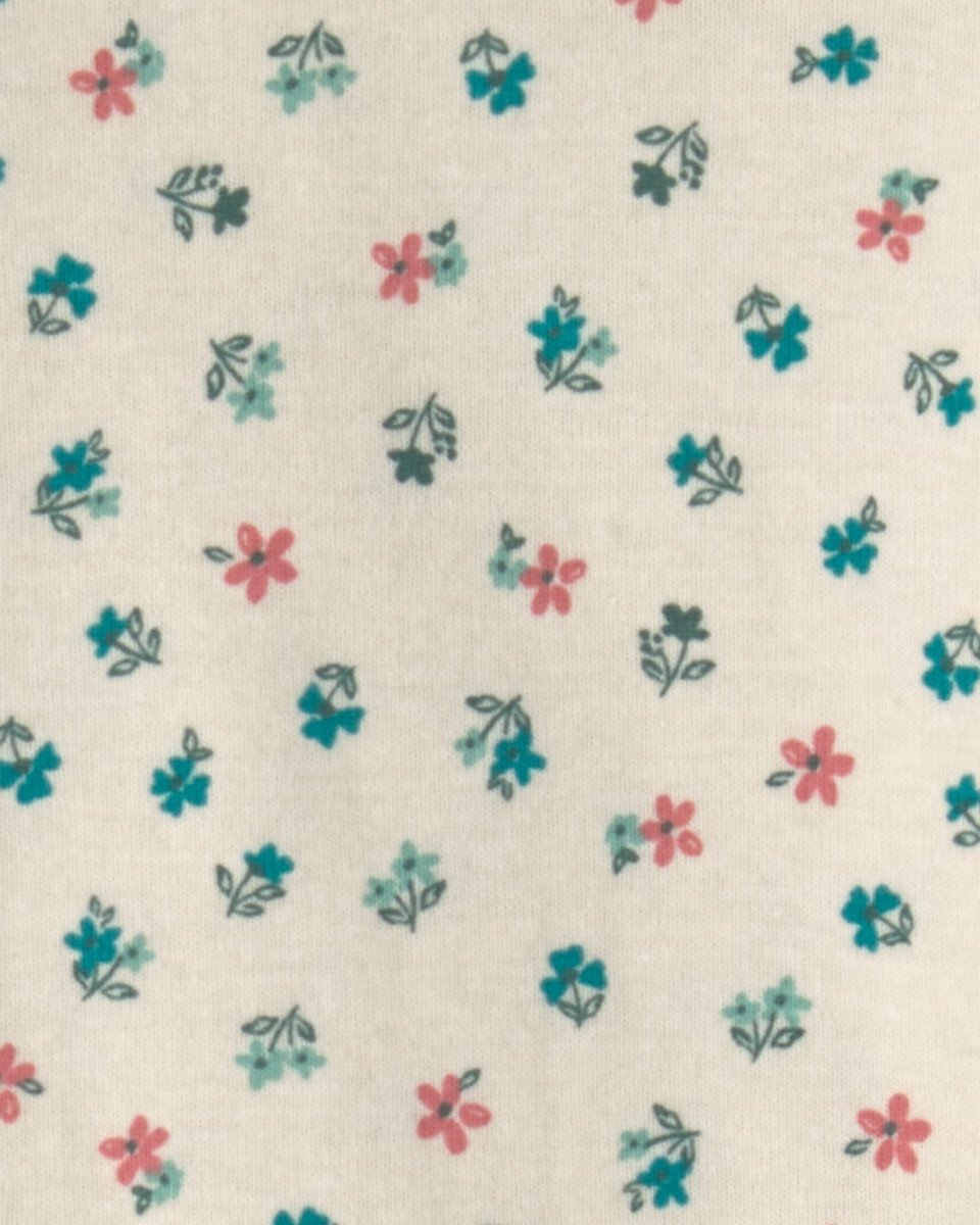 Conjunto 3 piezas, pichi de pana, camiseta y leotardos, flores - Carter's
