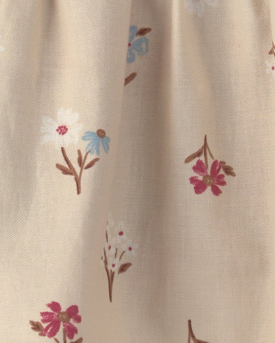 Conjunto 3 piezas, pichi de sarga floral, body y calcetines - Carter's