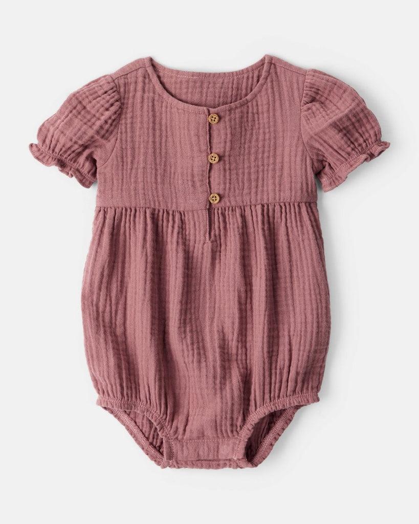 Conjunto 3 piezas vestido tipo bubble con estampado de bellotas para bebé niña - Carter's