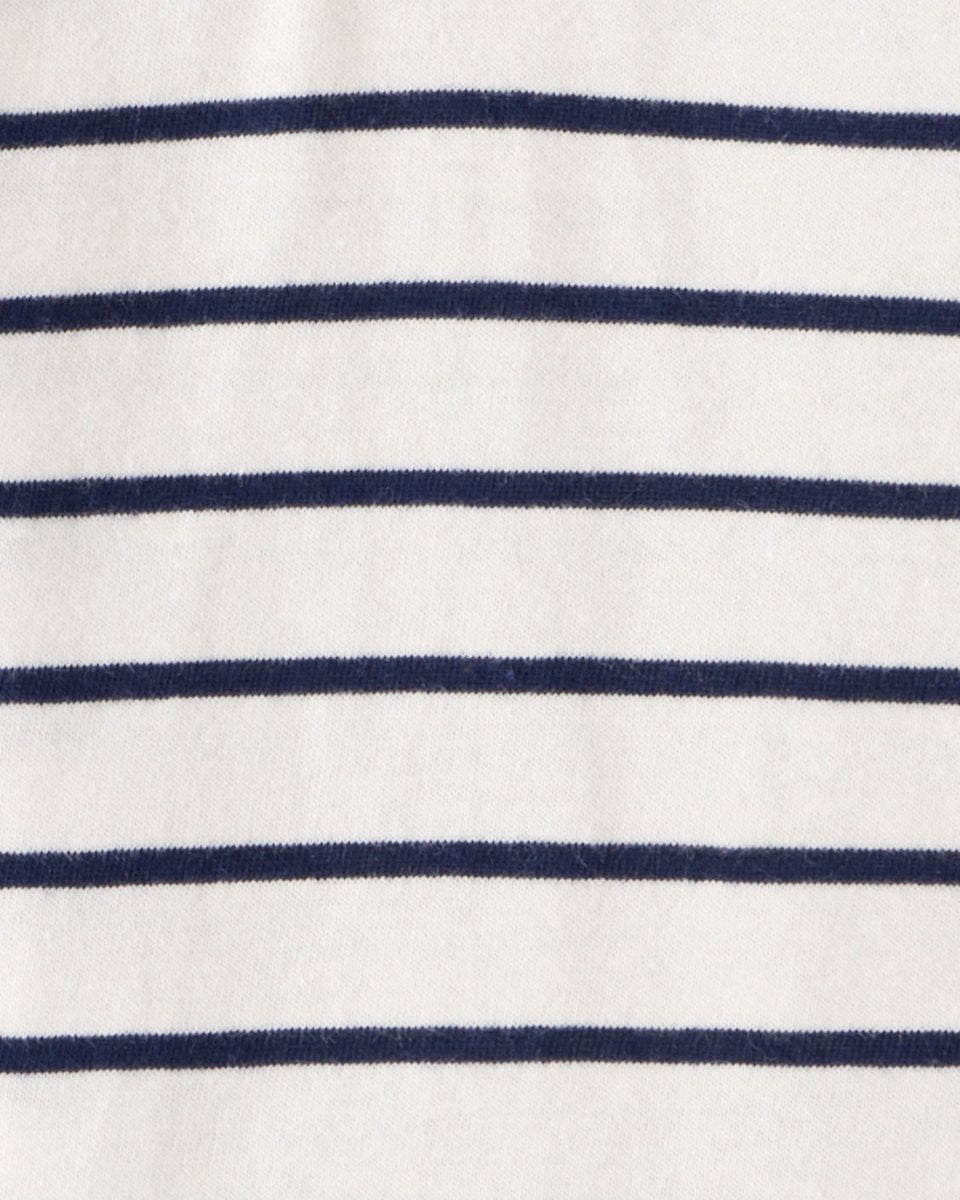 Conjunto body y pantalón a rayas azul marino para bebé niño - Carter's