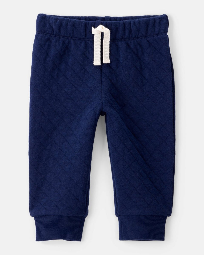 Conjunto body y pantalón a rayas azul marino para bebé niño - Carter's