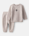 2-piece set with koala sherpa cardigan and pants
