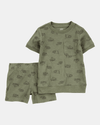 Construction print two-piece set