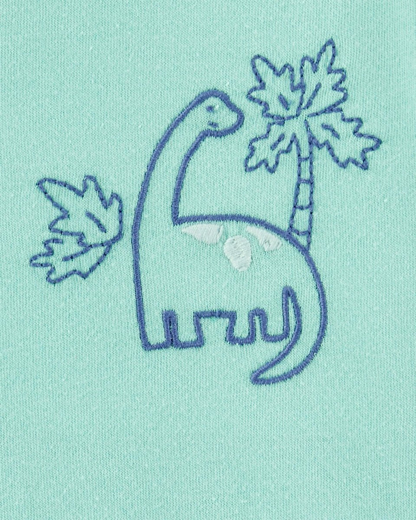 Conjunto de dos piezas de algodón, pantalón corto y camiseta, diseño dino - Carter´s