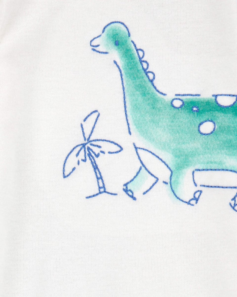Conjunto de dos piezas de algodón, pantalón y body, diseño dinos - Carter´s