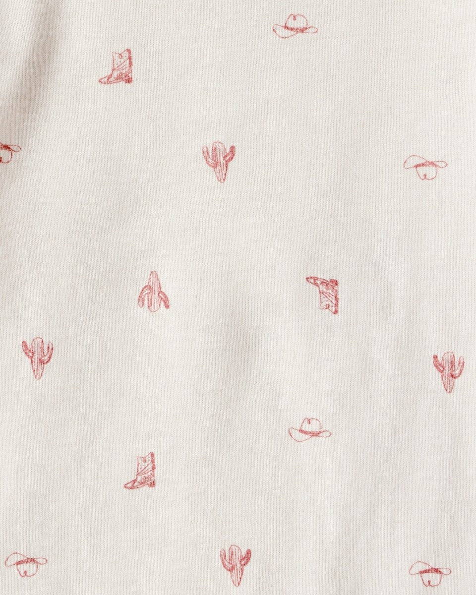 Conjunto de tres piezas con cárdigan rosa de cuadros, body y pantalón - Carter's