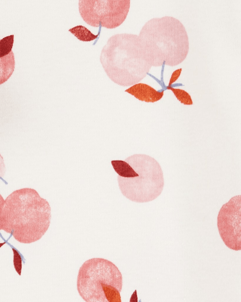 Conjunto de tres piezas en rojo y rosa con estampado de manzana - Carter's