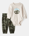 Conjunto dos piezas algodón con diseño "Adventures with daddy"
