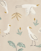 Conjunto dos piezas algodón peto y camiseta diseño aves - Carter's