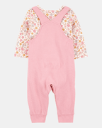Conjunto dos piezas algodón peto y camiseta diseño conejita - Carter's