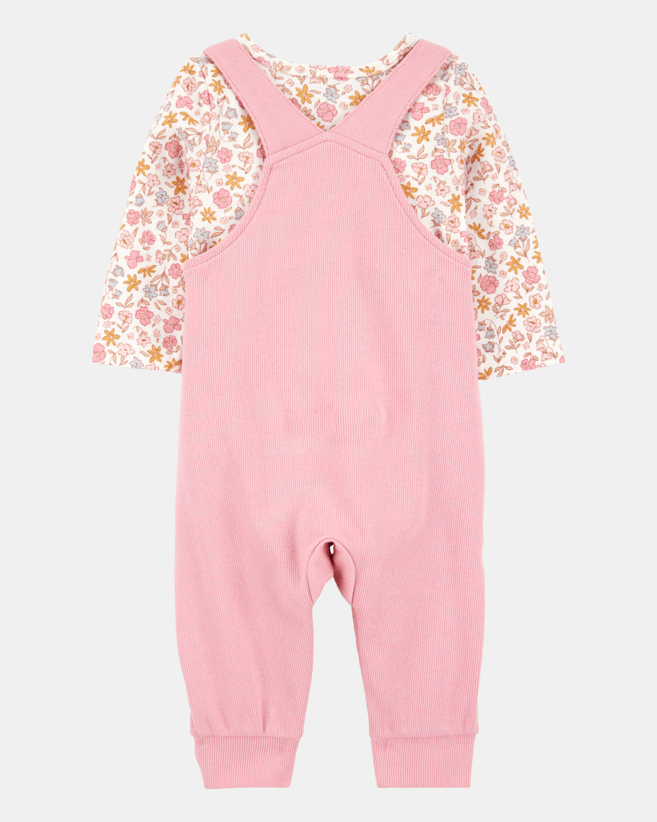 Conjunto dos piezas algodón peto y camiseta diseño conejita - Carter's