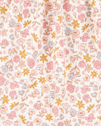 Conjunto dos piezas algodón vestido y chaqueta diseño floral - Carter´s