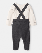 Conjunto dos piezas body algodón y peto estampado de ovejas - Carter's