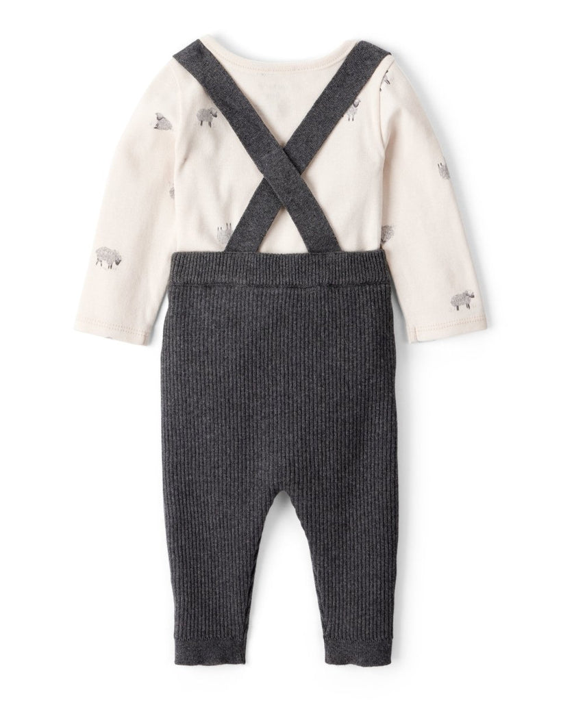 Conjunto dos piezas body algodón y peto estampado de ovejas - Carter's