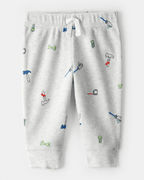 Conjunto dos piezas body térmico con herramientas y pantalón gris - Carter's