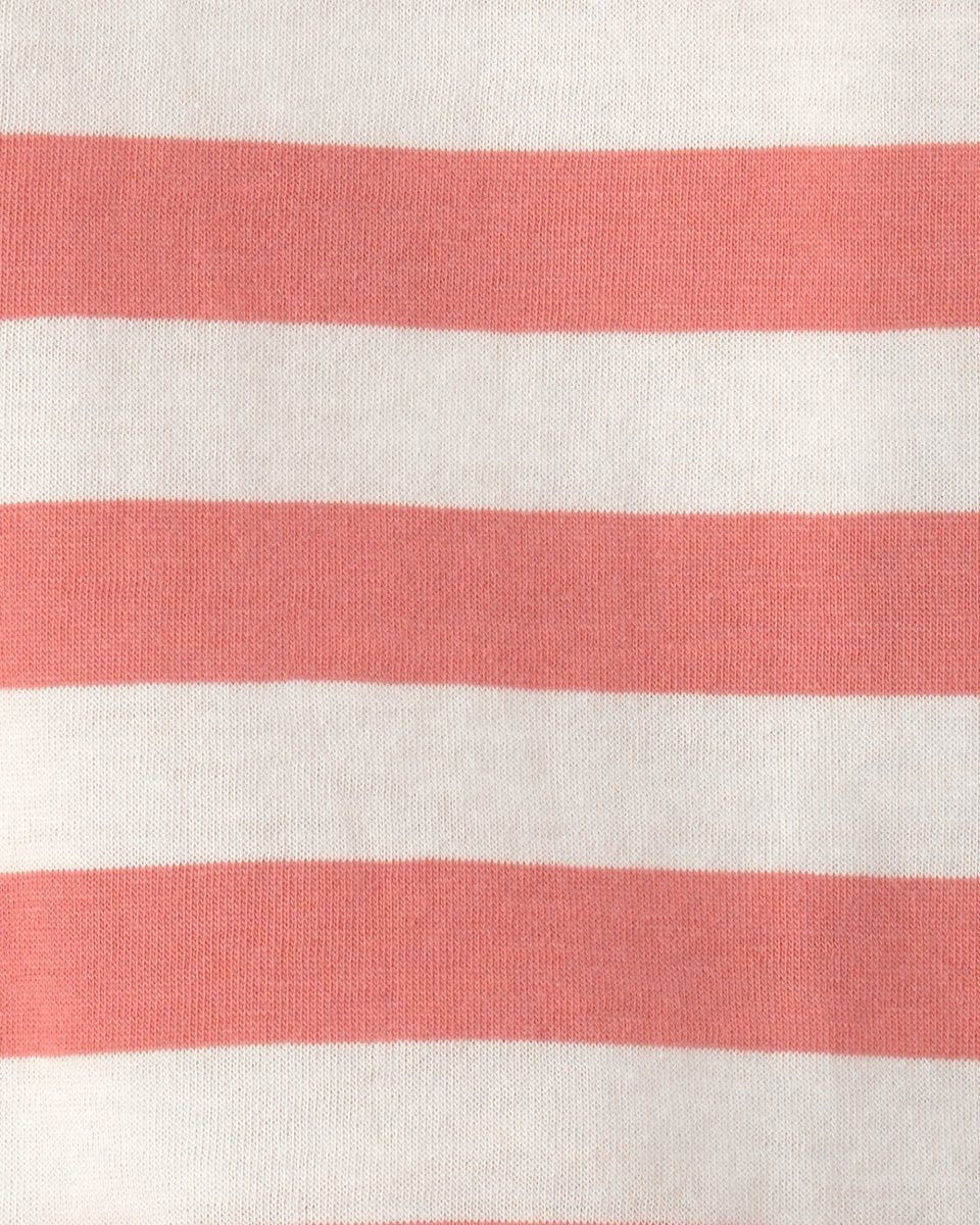 Conjunto dos piezas de algodón con peto corto y camiseta diseño a rayas naútico - Carter's