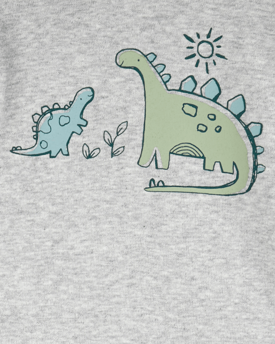 Conjunto dos piezas de algodón, pantalón y body con capucha diseño dinos - Carter's