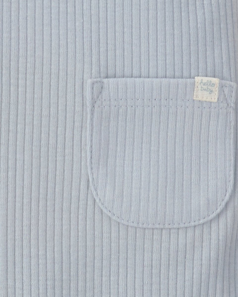 Conjunto dos piezas de algodón peto corto y camiseta, diseño ballena azul - Carter's