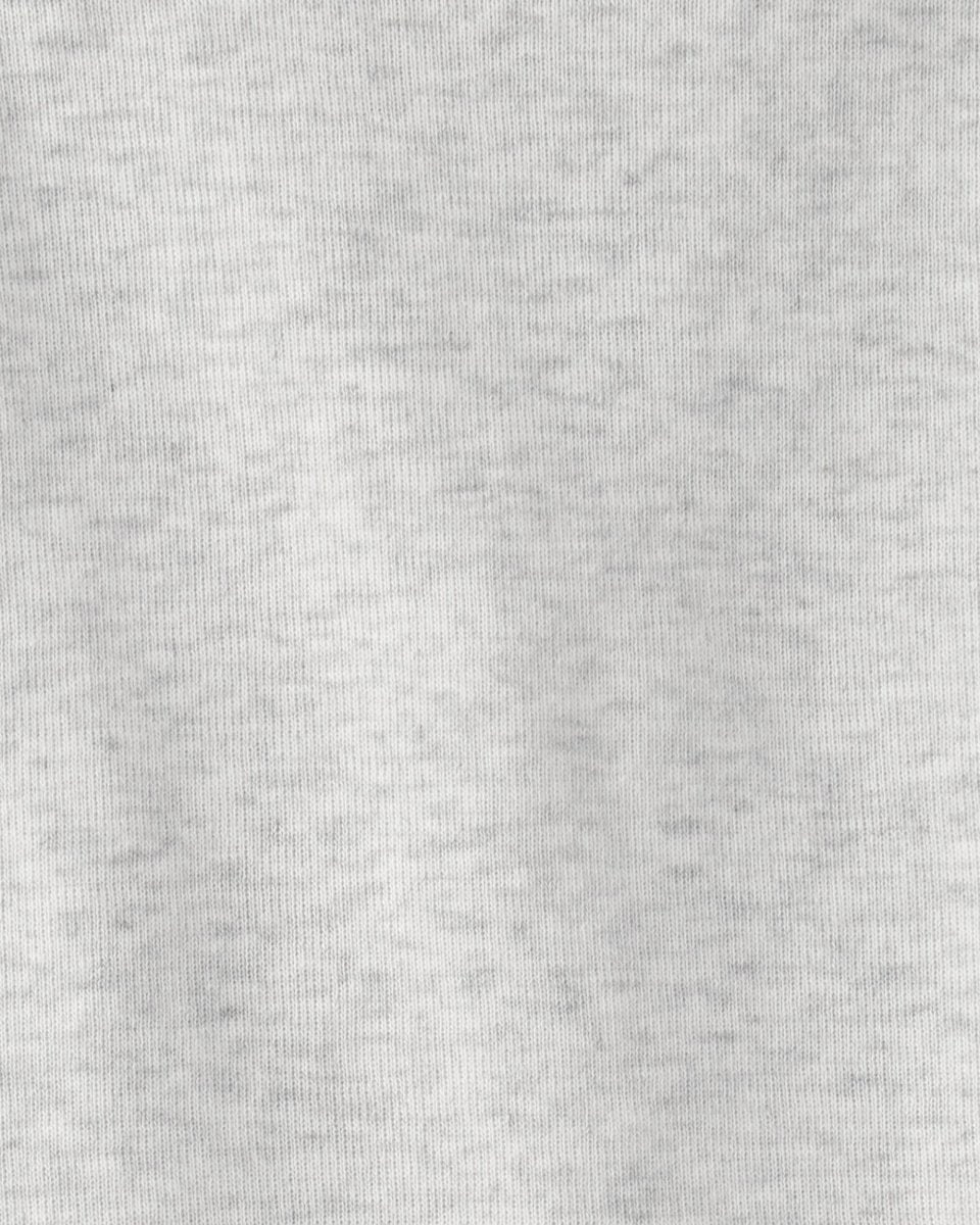 Conjunto dos piezas de lino con peto corto a rayas y camiseta sin mangas marrón - Carter's