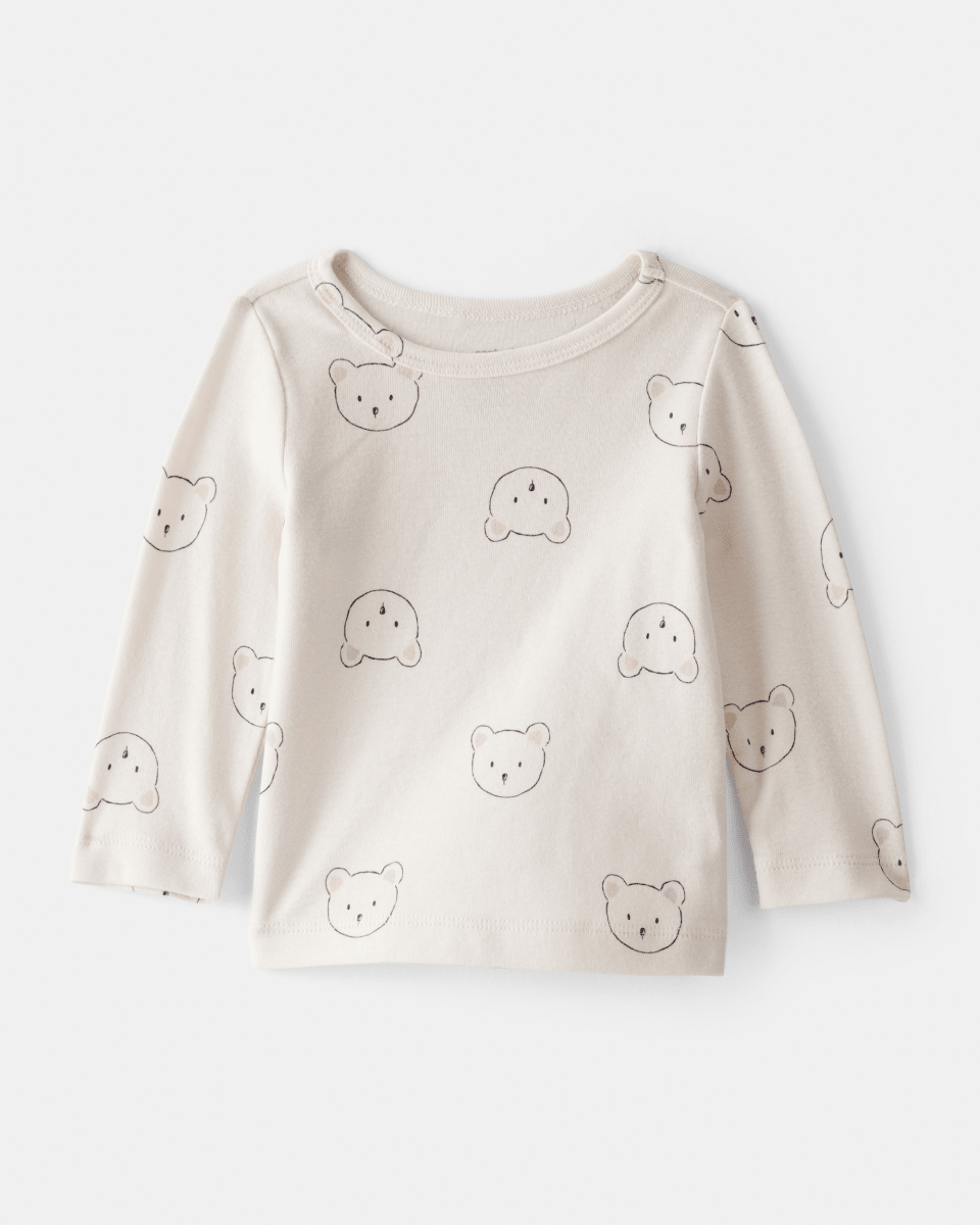 Conjunto dos piezas peto con oso y camiseta - Carter's