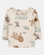 Conjunto dos piezas peto y camiseta diseño safari - Carter's