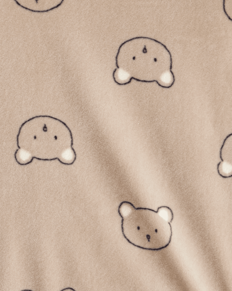 Conjunto dos piezas sudadera de felpa con osos y pantalón marrón - Carter's