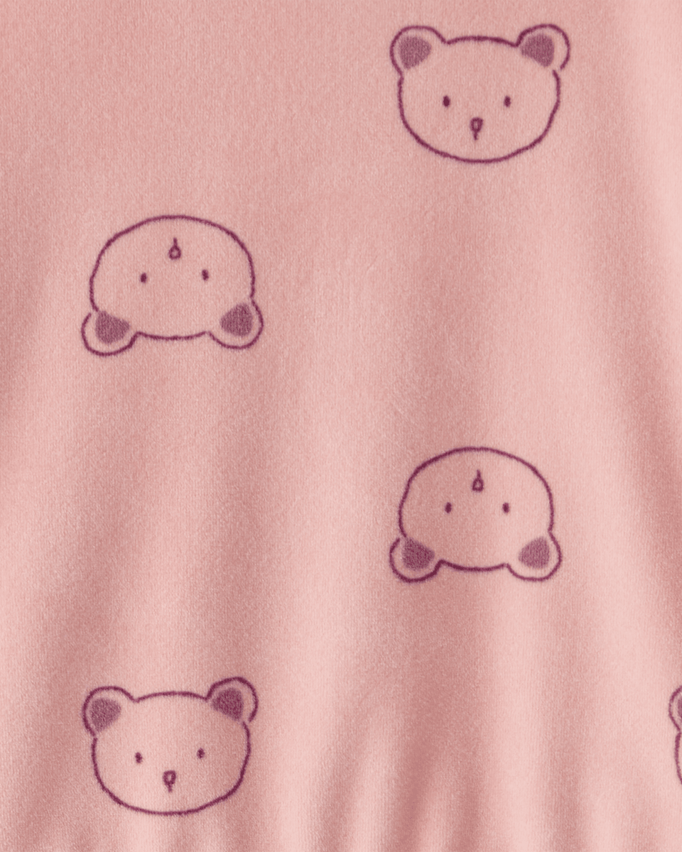Conjunto dos piezas sudadera de felpa con osos y pantalón rosa - Carter's