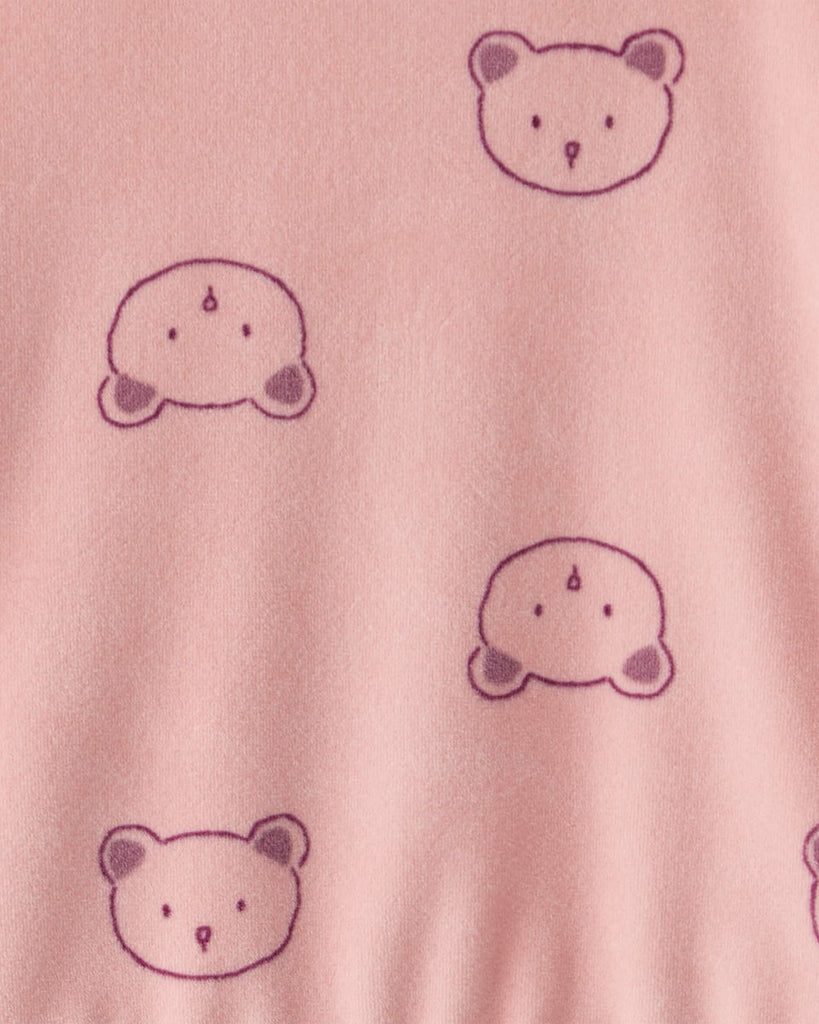 Conjunto dos piezas sudadera de felpa con osos y pantalón rosa - Carter's
