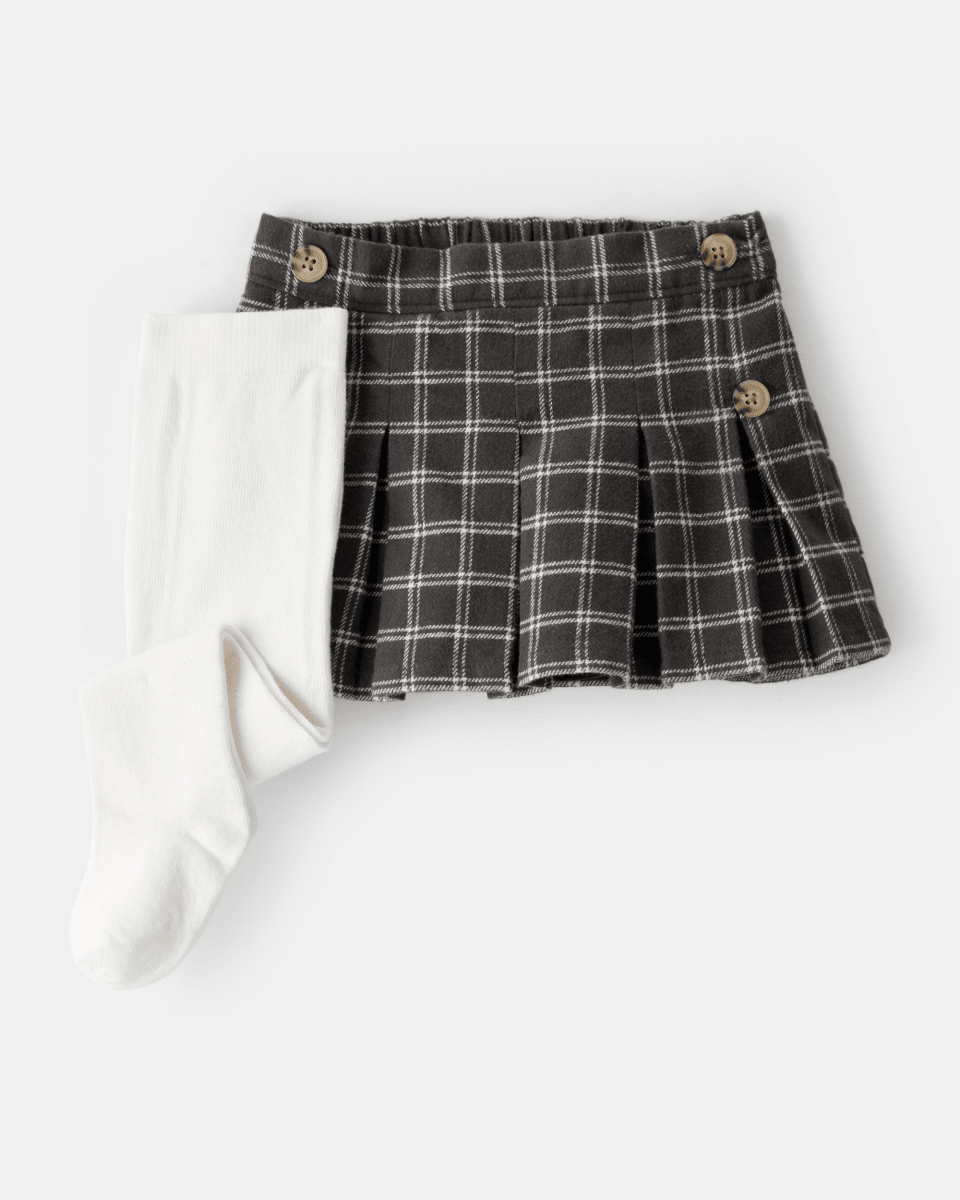 Conjunto falda con leotardos estampados - Carter's