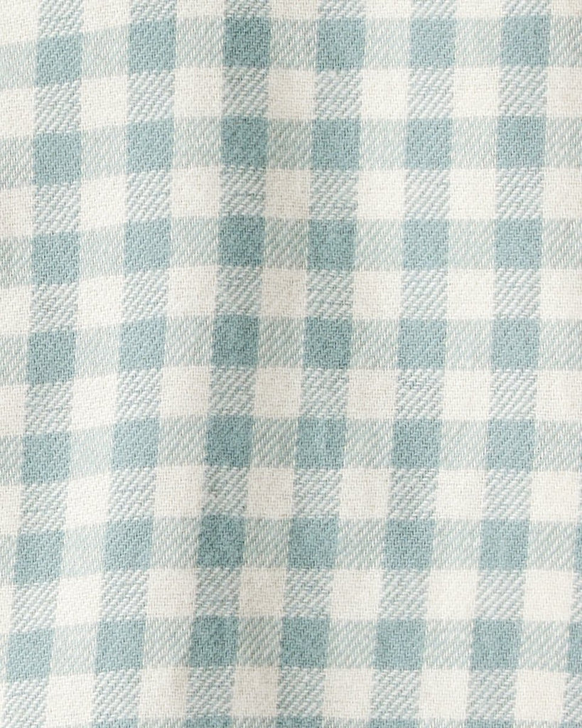 Conjunto peto de denim con franela para bebé niño - Carter's